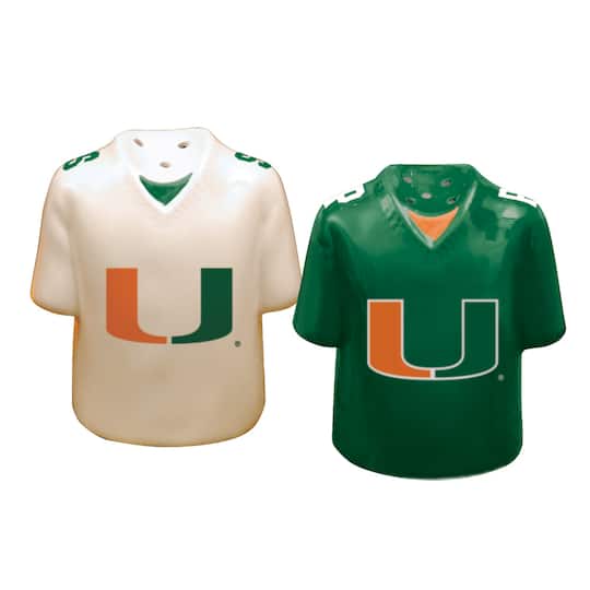 The Memory Company NCAA Gameday Salt & Pepper Shaker Set in University Of Miami | Michaels®